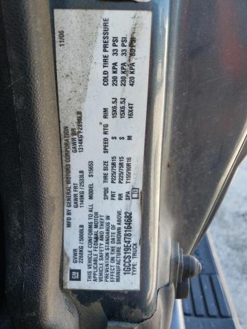 1GCCS19E478164682 - 2007 CHEVROLET COLORADO BLUE photo 12