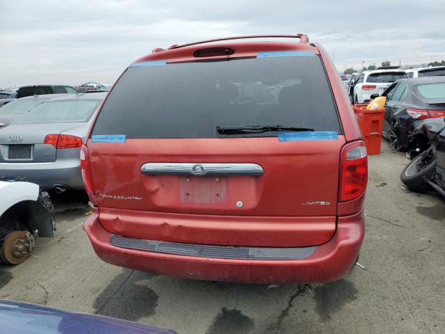 2C8GP64L01R392078 - 2001 CHRYSLER TOWN & COU LIMITED RED photo 6