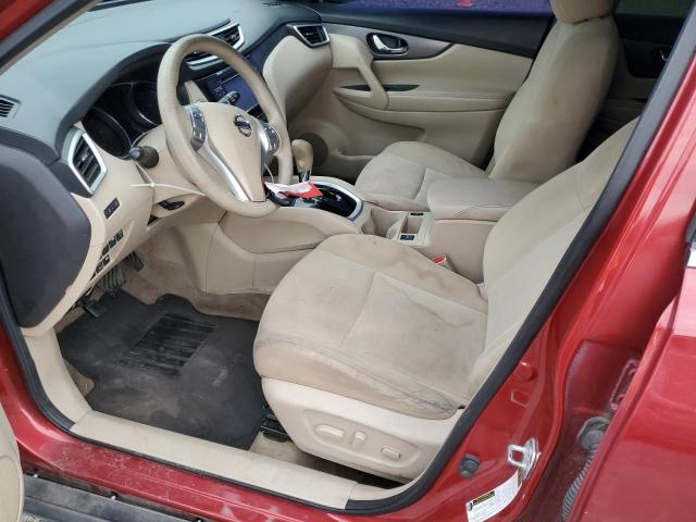 KNMAT2MV1FP557917 - 2015 NISSAN ROGUE S RED photo 7