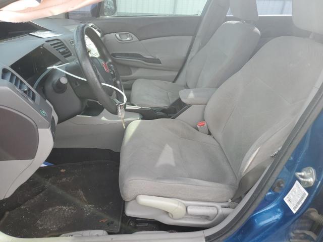 2HGFB2F51CH563918 - 2012 HONDA CIVIC LX BLUE photo 7