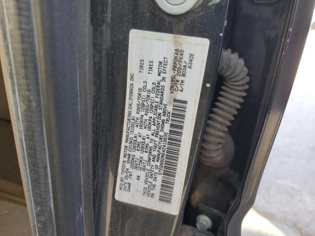 5TEGN92N64Z413835 - 2004 TOYOTA TACOMA DOUBLE CAB PRERUNNER BLACK photo 12