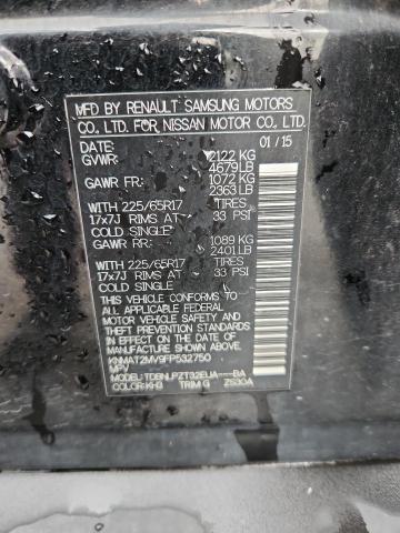 KNMAT2MV9FP532750 - 2015 NISSAN ROGUE S 黑色 照片 13