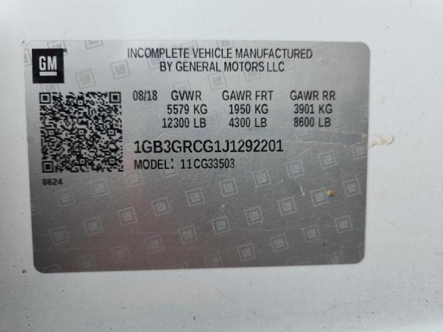 1GB3GRCG1J1292201 - 2018 CHEVROLET EXPRESS 白色 照片 12