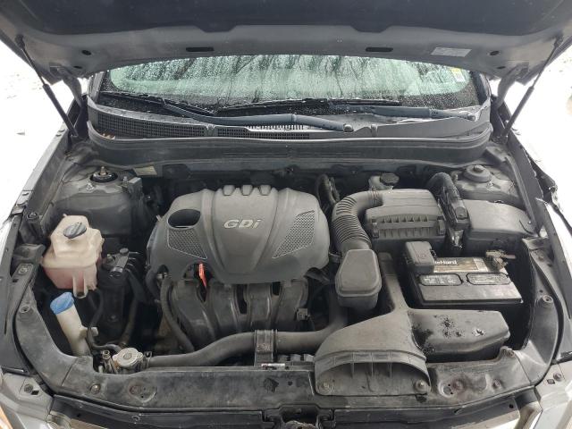 5NPEC4AC1DH624718 - 2013 HYUNDAI SONATA SE GRAY photo 11