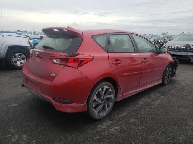 JTNKARJE0JJ561035 - 2018 TOYOTA COROLLA IM RED photo 3