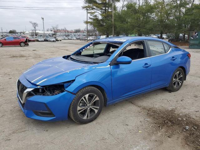 3N1AB8CV8NY228929 - 2022 NISSAN SENTRA SV BLUE photo 1