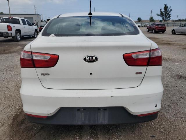 KNADM4A36G6666743 - 2016 KIA RIO LX WHITE photo 6