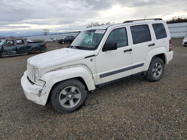 1J8GN28KX8W178310 - 2008 JEEP LIBERTY SPORT WHITE photo 1