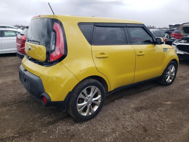 KNDJP3A58E7055435 - 2014 KIA SOUL + YELLOW photo 3