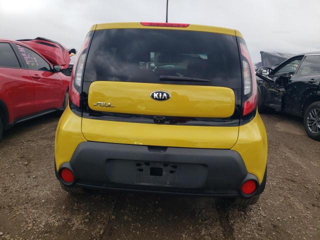 KNDJP3A58E7055435 - 2014 KIA SOUL + YELLOW photo 6