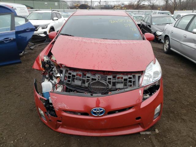 JTDKN3DU2A5098364 - 2010 TOYOTA PRIUS RED photo 5