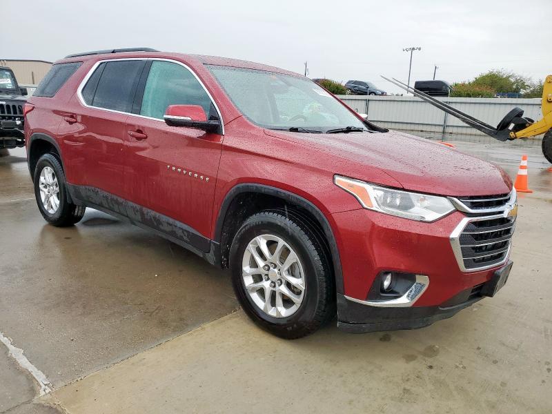 1GNERHKW9KJ258646 - 2019 CHEVROLET TRAVERSE LT 勃艮第红 照片 4