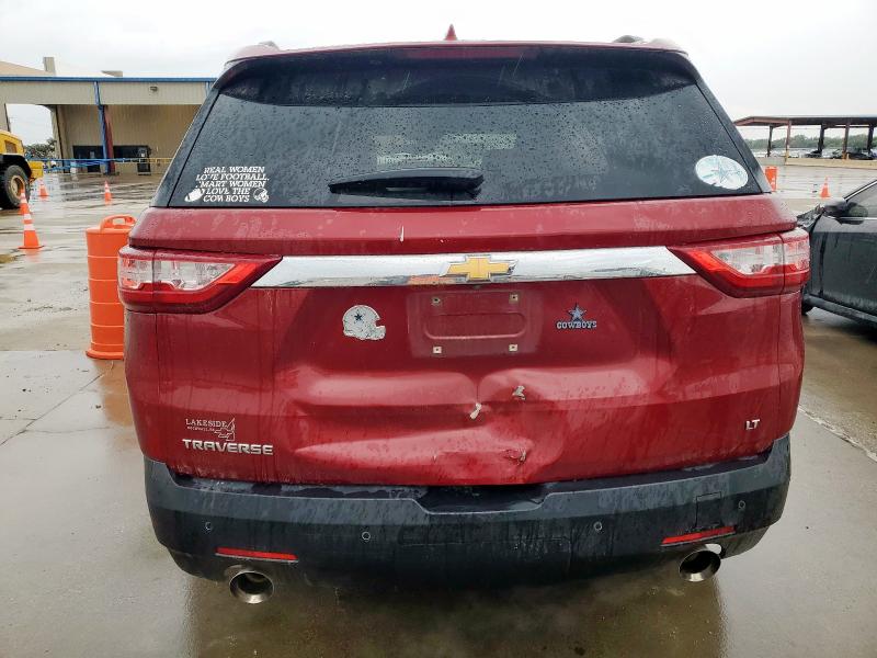 1GNERHKW9KJ258646 - 2019 CHEVROLET TRAVERSE LT 勃艮第红 照片 6