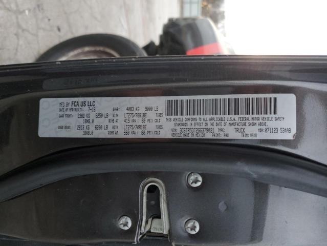3C6TR5DT2GG379021 - 2016 RAM 2500 SLT ნაცრისფერი ფოტო 12
