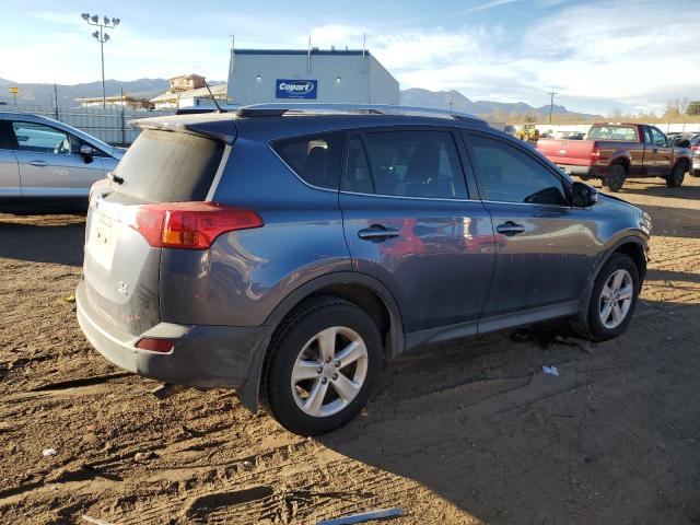 JTMRFREV2D5015607 - 2013 TOYOTA RAV4 XLE BLUE photo 3