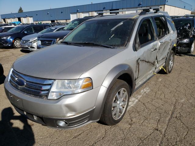 1FMDK02WX8GA22664 - 2008 FORD TAURUS X SEL SILVER photo 2