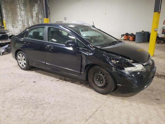 1HGFA16558L097479 - 2008 HONDA CIVIC LX BLACK photo 4