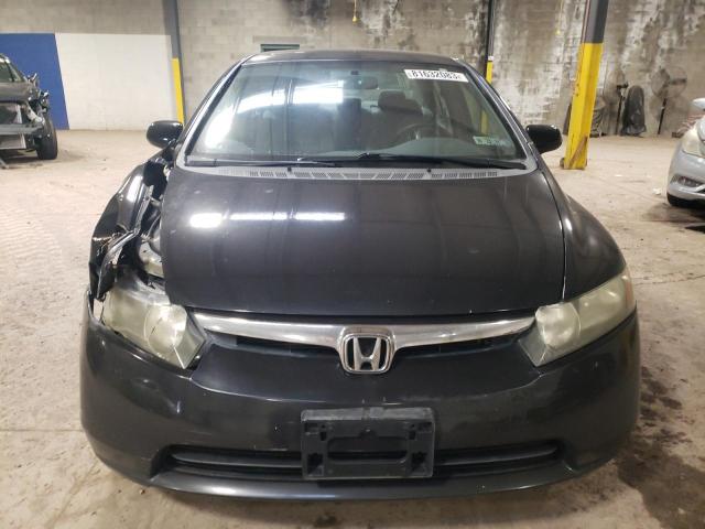 1HGFA16558L097479 - 2008 HONDA CIVIC LX BLACK photo 5