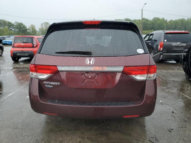 5FNRL5H69FB072152 - 2015 HONDA ODYSSEY EXL MAROON photo 6