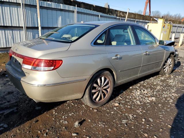 KMHFC46F88A332841 - 2008 HYUNDAI AZERA SE BEIGE photo 3