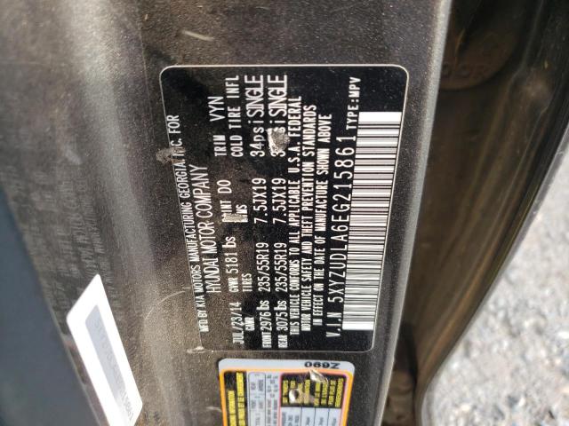 5XYZUDLA6EG215861 - 2014 HYUNDAI SANTA FE SPORT GRAY photo 13