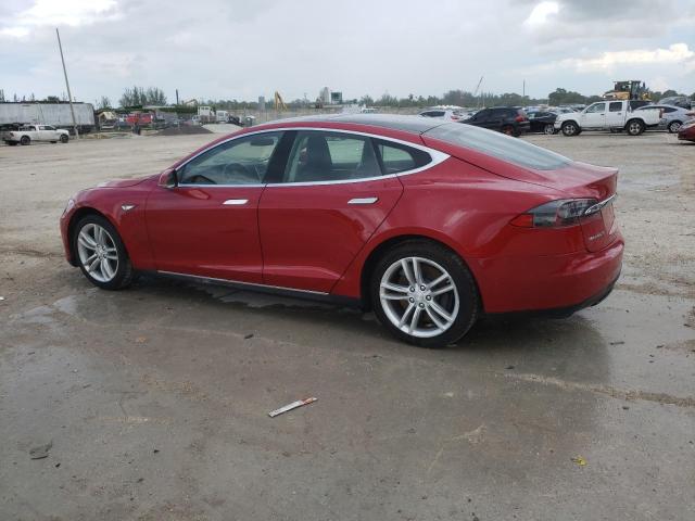 5YJSA1V1XFF098395 - 2015 TESLA MODEL S 90 წითელი ფოტო 2