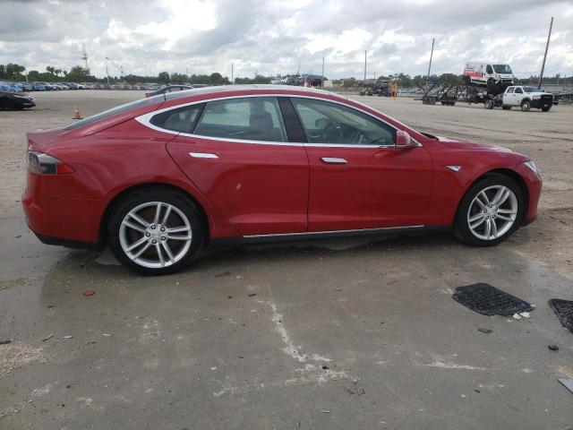 5YJSA1V1XFF098395 - 2015 TESLA MODEL S 90 წითელი ფოტო 3