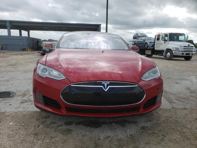 5YJSA1V1XFF098395 - 2015 TESLA MODEL S 90 წითელი ფოტო 5