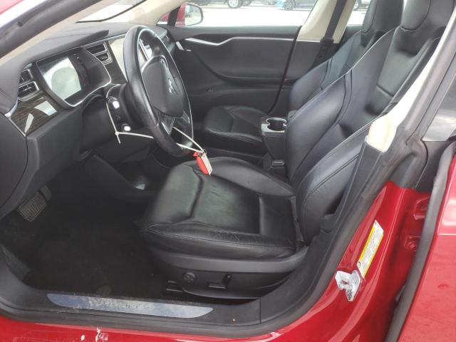 5YJSA1V1XFF098395 - 2015 TESLA MODEL S 90 წითელი ფოტო 7