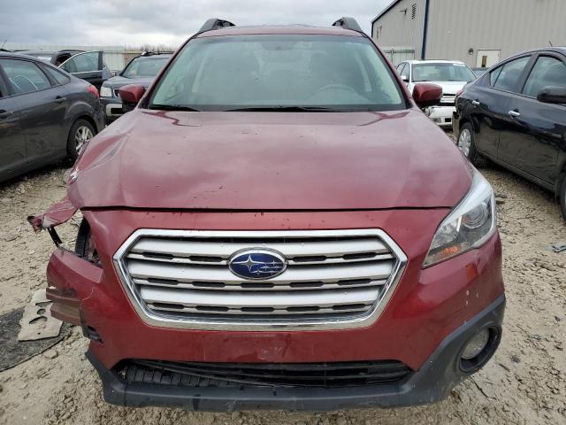 4S4BSBHC6G3346295 - 2016 SUBARU OUTBACK 2.5I PREMIUM RED photo 5