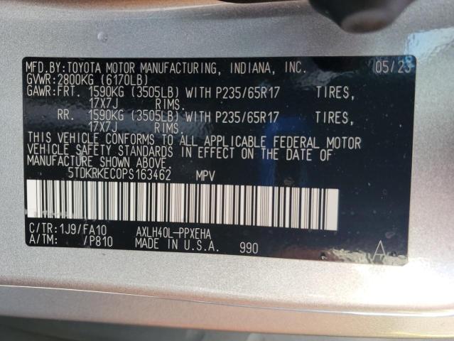 5TDKRKEC0PS163462 - 2023 TOYOTA SIENNA LE SILVER photo 14