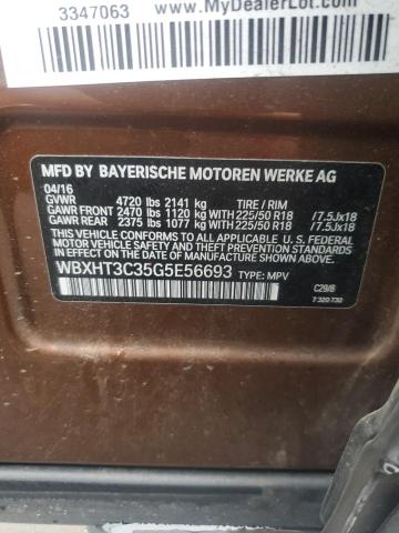 WBXHT3C35G5E56693 - 2016 BMW X1 XDRIVE28I Коричневый фото 13