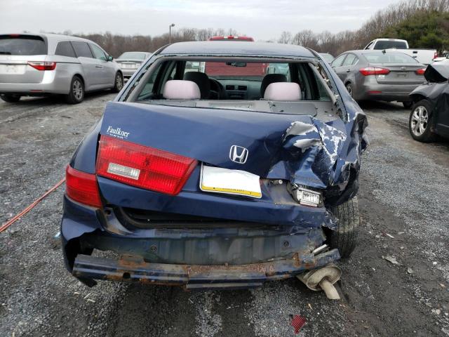 1HGCM56445L003256 - 2005 HONDA ACCORD LX BLUE photo 6