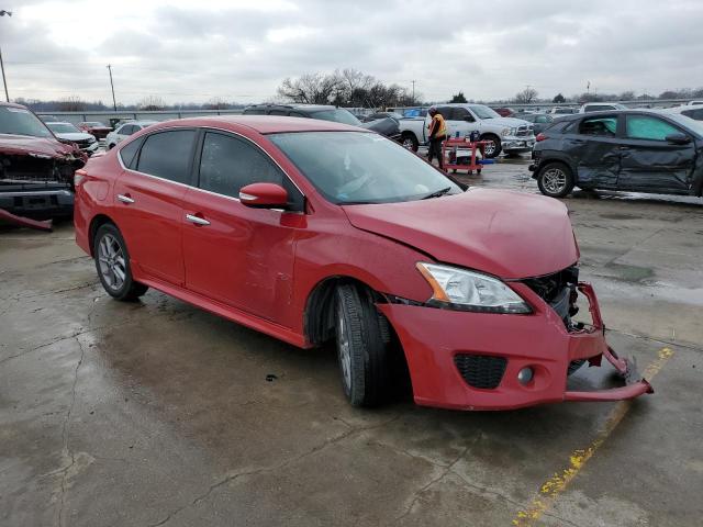 3N1AB7AP3FY357161 - 2015 NISSAN SENTRA S RED photo 4