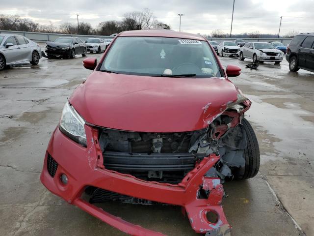 3N1AB7AP3FY357161 - 2015 NISSAN SENTRA S RED photo 5