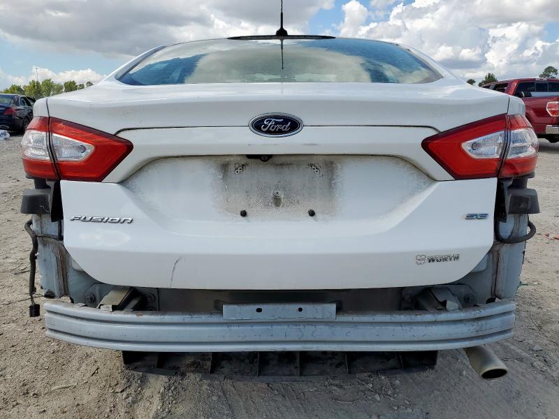 3FA6P0H77DR330186 - 2013 FORD FUSION SE WHITE photo 6