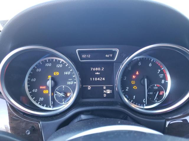 4JGDA5HB9CA016628 - 2012 MERCEDES-BENZ ML 350 4MATIC WHITE photo 9