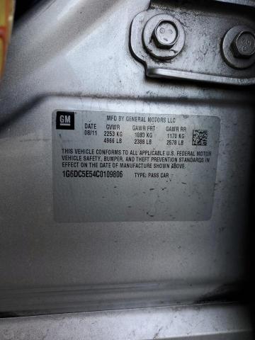 1G6DC5E54C0109806 - 2012 CADILLAC CTS SILVER photo 12