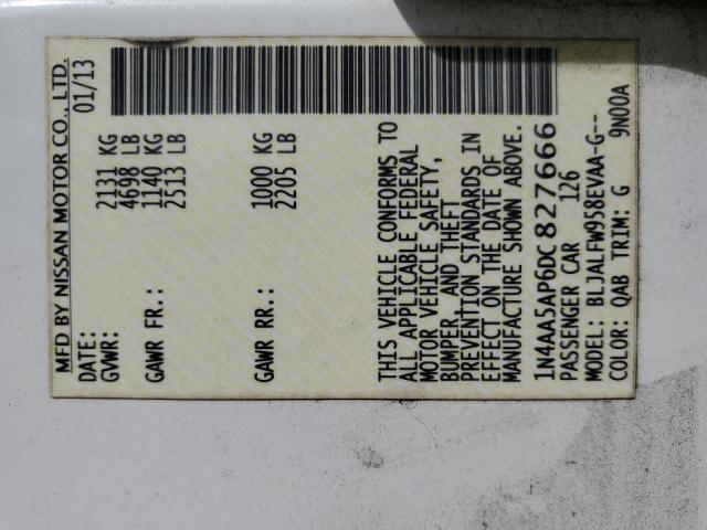 1N4AA5AP6DC827666 - 2013 NISSAN MAXIMA S Ağ foto 13