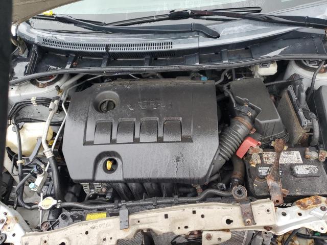 2T1BU4EE5BC748552 - 2011 TOYOTA COROLLA BASE SILVER photo 11