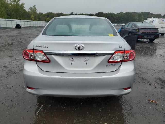 2T1BU4EE5BC748552 - 2011 TOYOTA COROLLA BASE SILVER photo 6