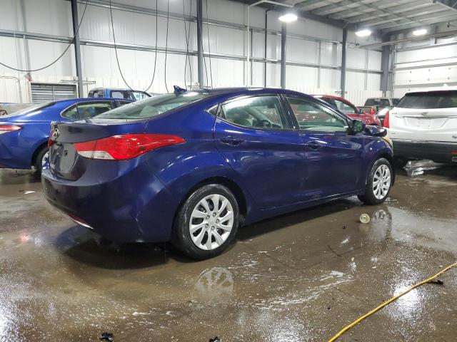 5NPDH4AE5BH025879 - 2011 HYUNDAI ELANTRA GLS BLUE photo 3