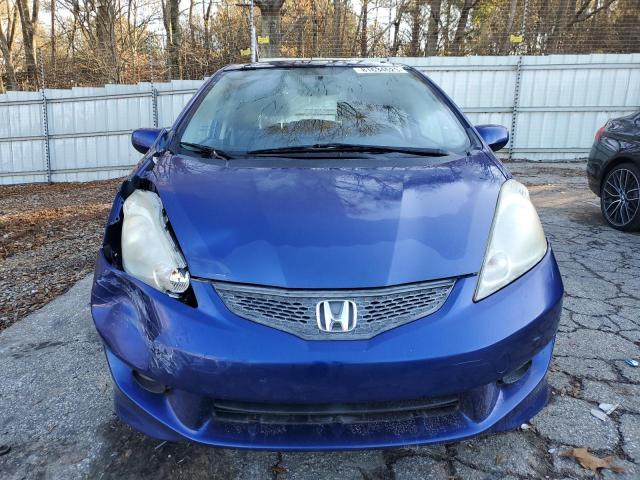 JHMGE8H47AC021674 - 2010 HONDA FIT SPORT BLUE photo 5