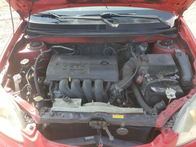 2T1KR32E93C122181 - 2003 TOYOTA COROLLA MA XR RED photo 11