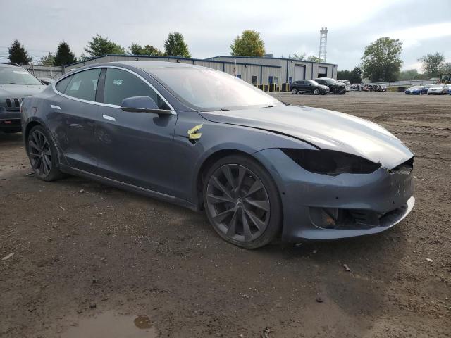 5YJSA1E2XMF423925 - 2021 TESLA MODEL S 灰色 照片 4