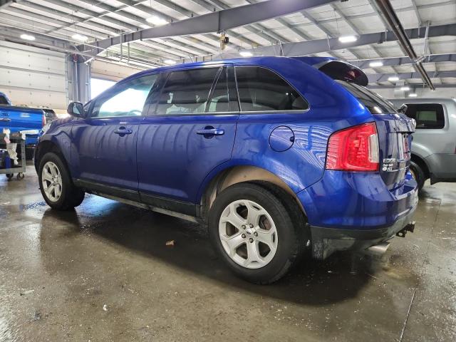 2FMDK4JC1DBC12482 - 2013 FORD EDGE SEL Blau Foto 2