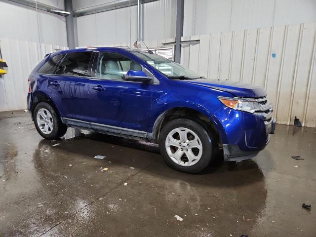 2FMDK4JC1DBC12482 - 2013 FORD EDGE SEL Blau Foto 4