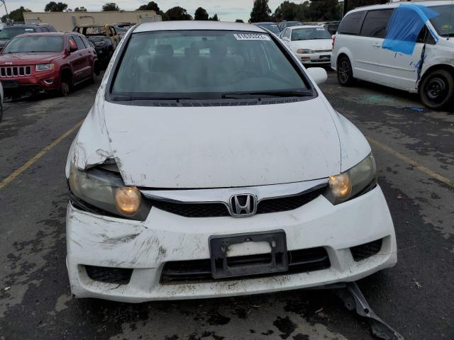 2HGFA16599H348325 - 2009 HONDA CIVIC LX WHITE photo 5