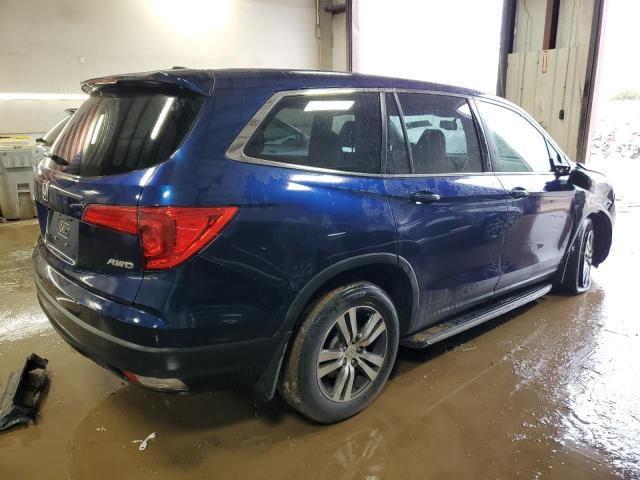 5FNYF6H86GB013927 - 2016 HONDA PILOT EXL BLUE photo 3