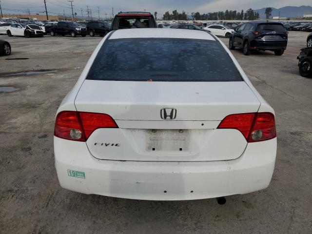 2HGFA165X8H339566 - 2008 HONDA CIVIC LX WHITE photo 6